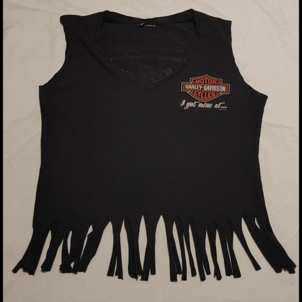 Vintage Harley Davidson crop top